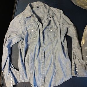 Denim GAP long sleeve button down